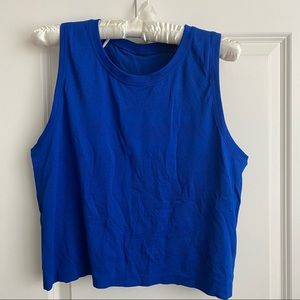 Breeze By Muscle Crop Tank Top Logo